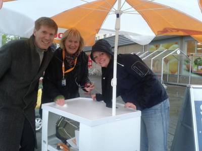 Straenaktion in Lichtenrade am 14.4.2014