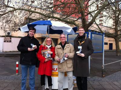 Straenaktion in Marienfelde am 17.12.2014