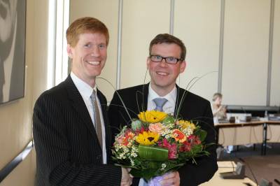 Florian Graf, Vorsitzender des CDU Ortsverbandes Mariendorf/Marienfelde und Roman Simon CDU-Fraktion Berlin
