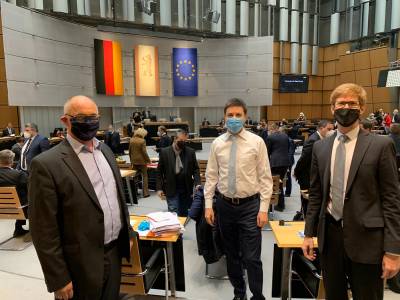 Johannes Werner, MdA, Christian Zander, MdA und ich 