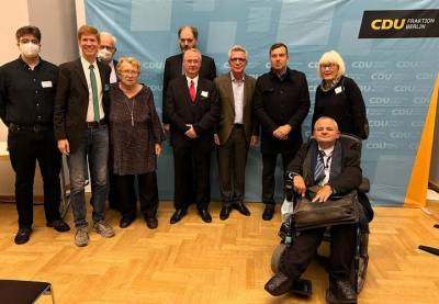 Prsident des 38. Deutscher Evangelischer Kirchentag und Bundesminister a.D. Dr. Thomas de Maizire hielt einen richtig inspirierenden Gastvortrag zum Thema ?Das Ende der Sicherheiten?? beim 7. Kirchenpolitischen Empfang der CDU-Fraktion Berlin. (21.09.22)