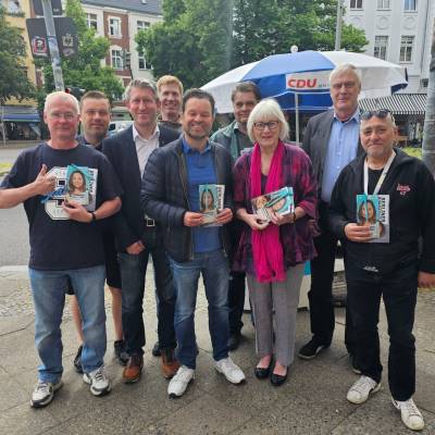 Am 18. Mai 2024 gab das aktuelle Magazin der CDU Berlin, die Berliner Rundschau, mit einem Interview mit Hildegard Bentele oft Anlass fr gute Gesprche zur Europawahl 2024 am 9. Juni am Stand der CDU Friedenau. Fazit: Gute Stimmung und gute Gesprche.