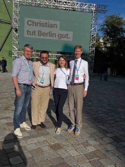 Team Friedenau auf dem Landesparteitag am 20. September.